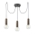 Leuchten Direkt 14776-48 - Pakabinamas sietynas TURN ME 3xE27/60W/230V voras