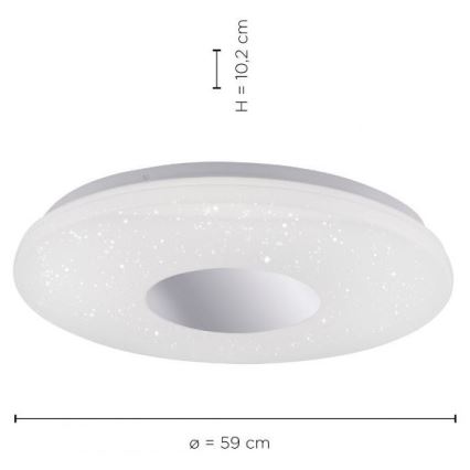 Leuchten Direkt 14822-17 - LED Vonios lubinis šviestuvas su jutikliu LAVINIA LED/40W/230V IP44