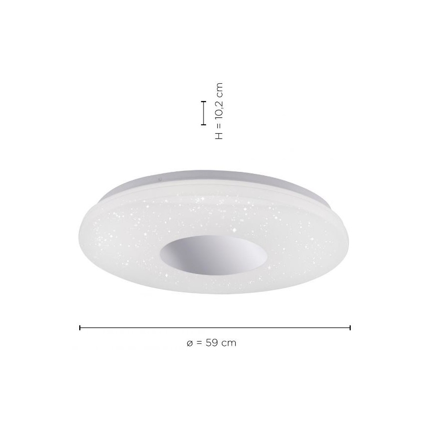 Leuchten Direkt 14822-17 - LED Vonios lubinis šviestuvas su jutikliu LAVINIA LED/40W/230V IP44