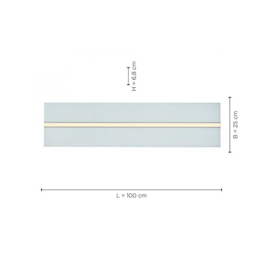 Leuchten Direkt 14854-16 - LED Reguliuojamas lubinis šviestuvas EDGING LED/30W/230V 2700-5000K + valdymo pultas
