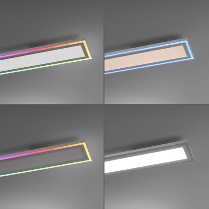 Leuchten Direkt 1490116-LED RGB Reguliuojamas lubinis šviestuvas EDGING LED/24W/230V + valdymo pultas