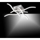 Leuchten Direkt 15131-55 - LED Ant pagrindo montuojamas sietynas WAWE 4xLED/4,6W/230V matinis chromas