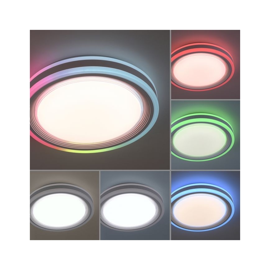Leuchten Direkt 15152-16 - LED RGBW Reguliuojamas lubinis šviestuvas SPHERIC LED/18W/230V + valdymo pultas