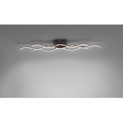 Leuchten Direkt 15166-18 - LED Ant pagrindo montuojamas sietynas WAWE LED/28W/230V juodas