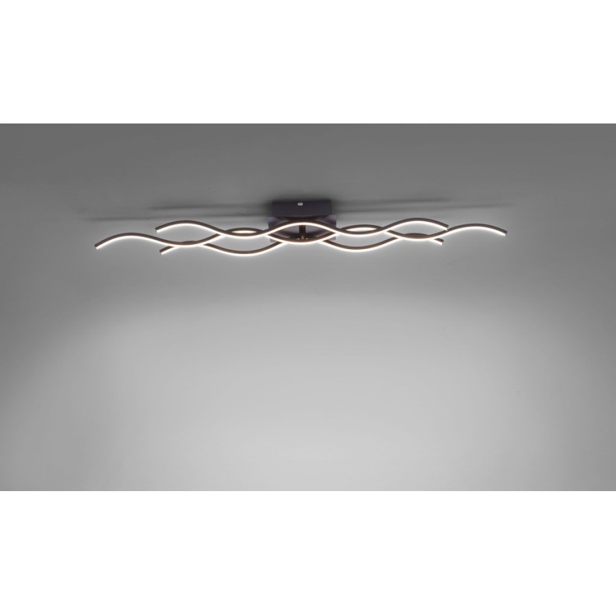 Leuchten Direkt 15166-18 - LED Ant pagrindo montuojamas sietynas WAWE LED/28W/230V juodas