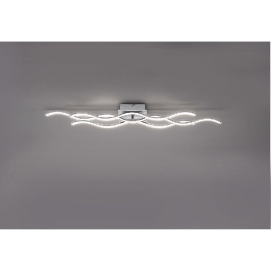 Leuchten Direkt 15166-55 - LED Ant pagrindo montuojamas sietynas WAWE LED/28W/230V matinis chromas