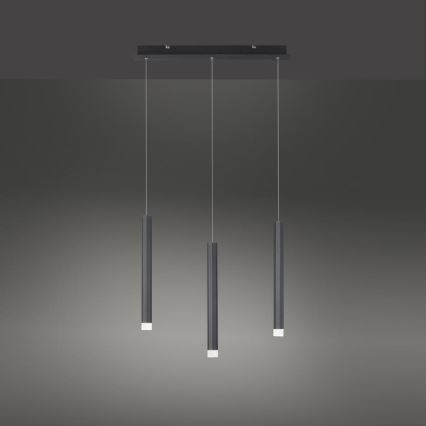 Leuchten Direkt 15203-18 - LED Pakabinamas sietynas 3xLED/4,8W/230V juodas