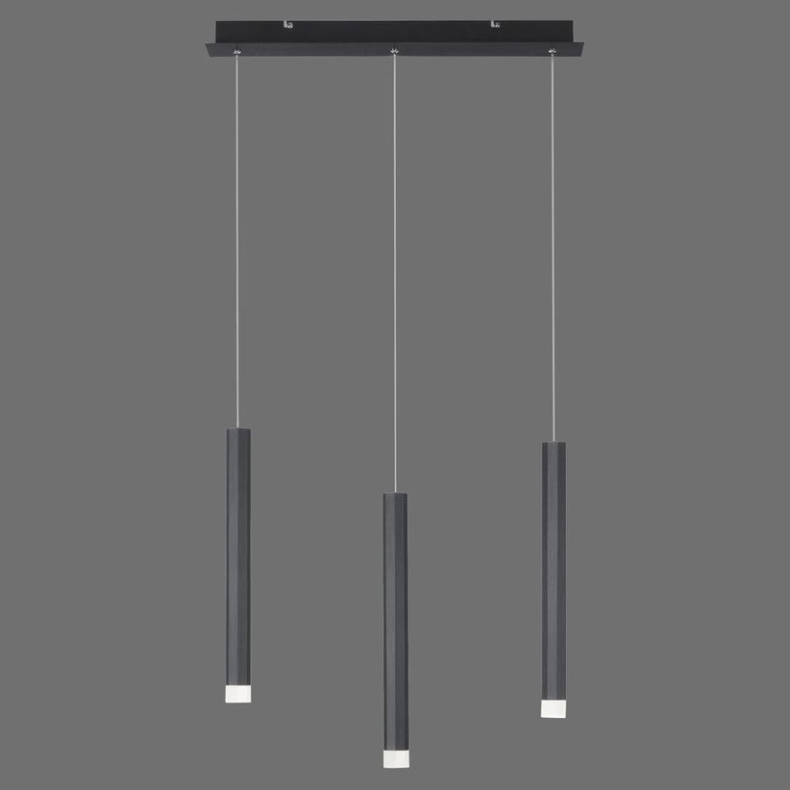 Leuchten Direkt 15203-18 - LED Pakabinamas sietynas 3xLED/4,8W/230V juodas