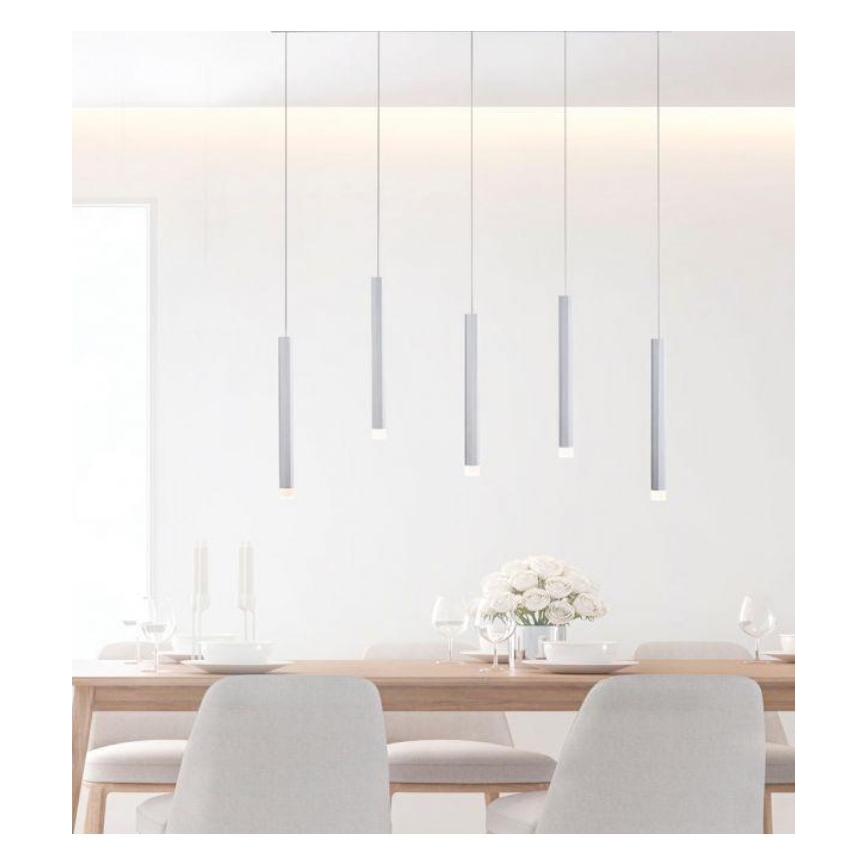 Leuchten Direkt 15205-95 - LED Pakabinamas sietynas BRUNO 5xLED/4,8W/230V