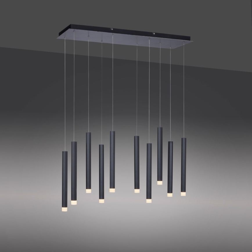 Leuchten Direkt 15206-18 - LED Pakabinamas sietynas 10xLED/4,8W/230V juodas