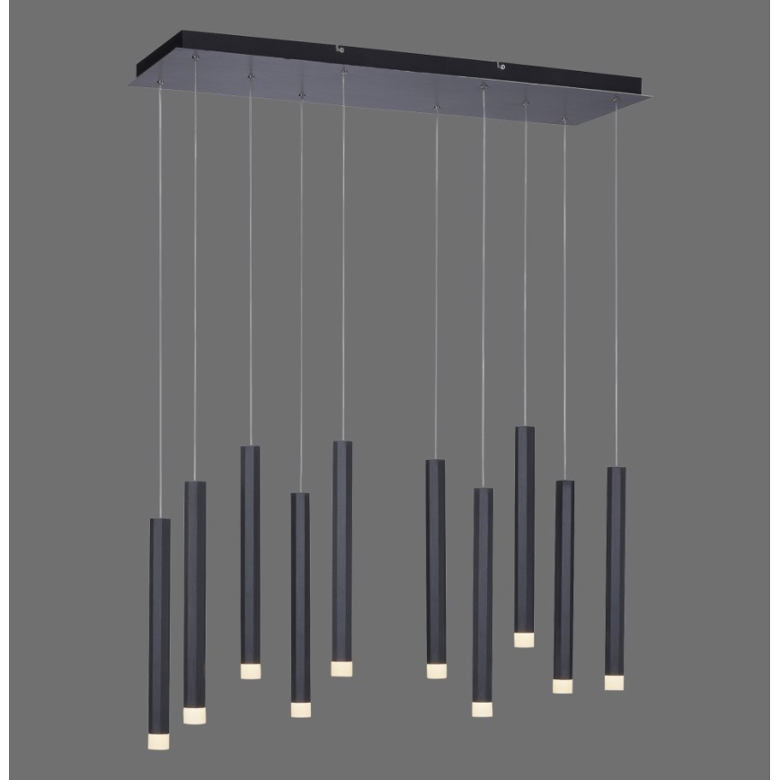 Leuchten Direkt 15206-18 - LED Pakabinamas sietynas 10xLED/4,8W/230V juodas