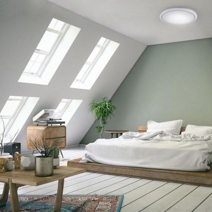 Leuchten Direkt 15220-16 - LED RGB Reguliuojamas lubinis šviestuvas LUISA LED/28W/230V + valdymo pultas