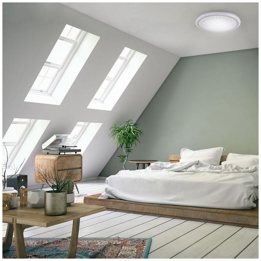 Leuchten Direkt 15220-16 - LED RGB Reguliuojamas lubinis šviestuvas LUISA LED/28W/230V + valdymo pultas