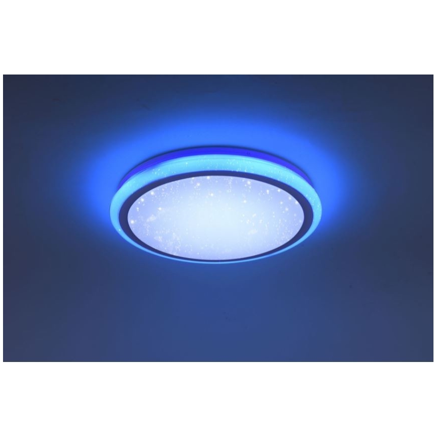 Leuchten Direkt 15220-16 - LED RGB Reguliuojamas lubinis šviestuvas LUISA LED/28W/230V + valdymo pultas