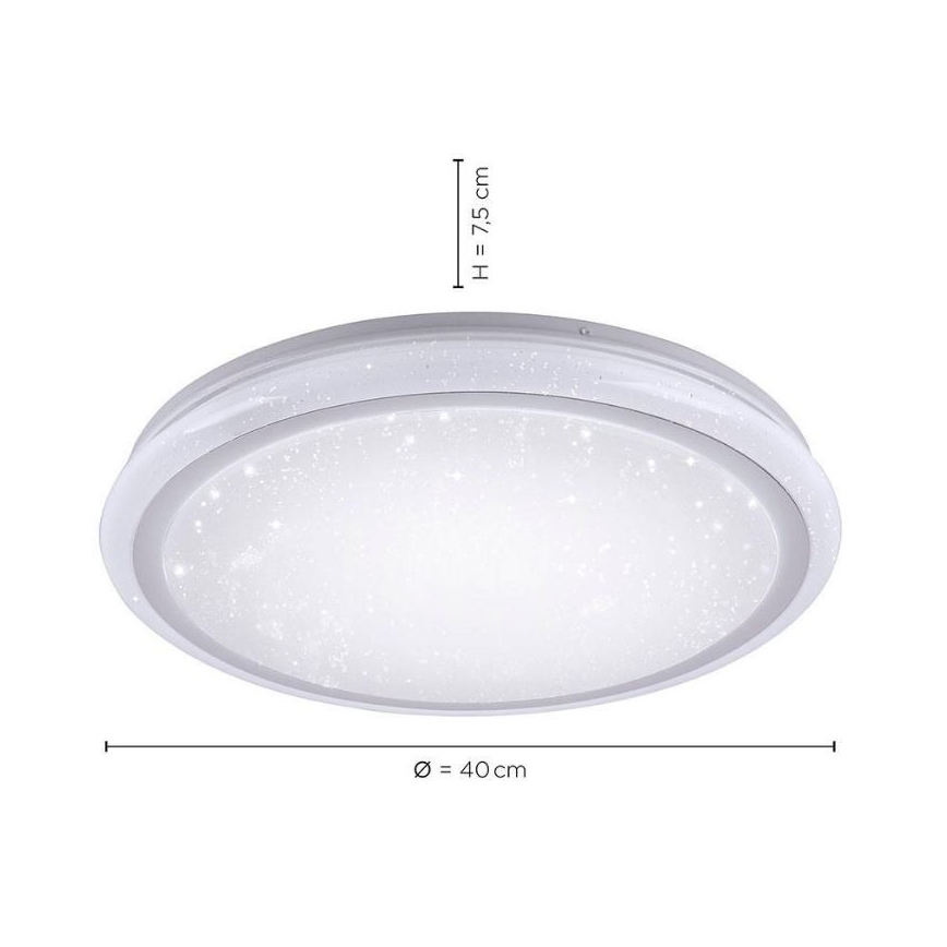 Leuchten Direkt 15220-16 - LED RGB Reguliuojamas lubinis šviestuvas LUISA LED/28W/230V + valdymo pultas