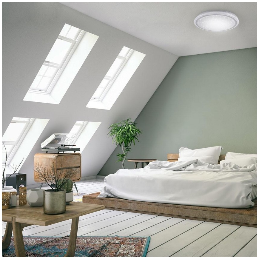 Leuchten Direkt 15230-16 - LED RGB Reguliuojamas lubinis šviestuvas LUISA LED/42W/230V 3000-6400K + valdymo pultas