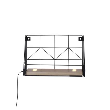 Leuchten Direkt 15276-18 - Shelf su LED apšvietimu BOARD 2xLED/1,75W/230V 30 cm eukaliptas