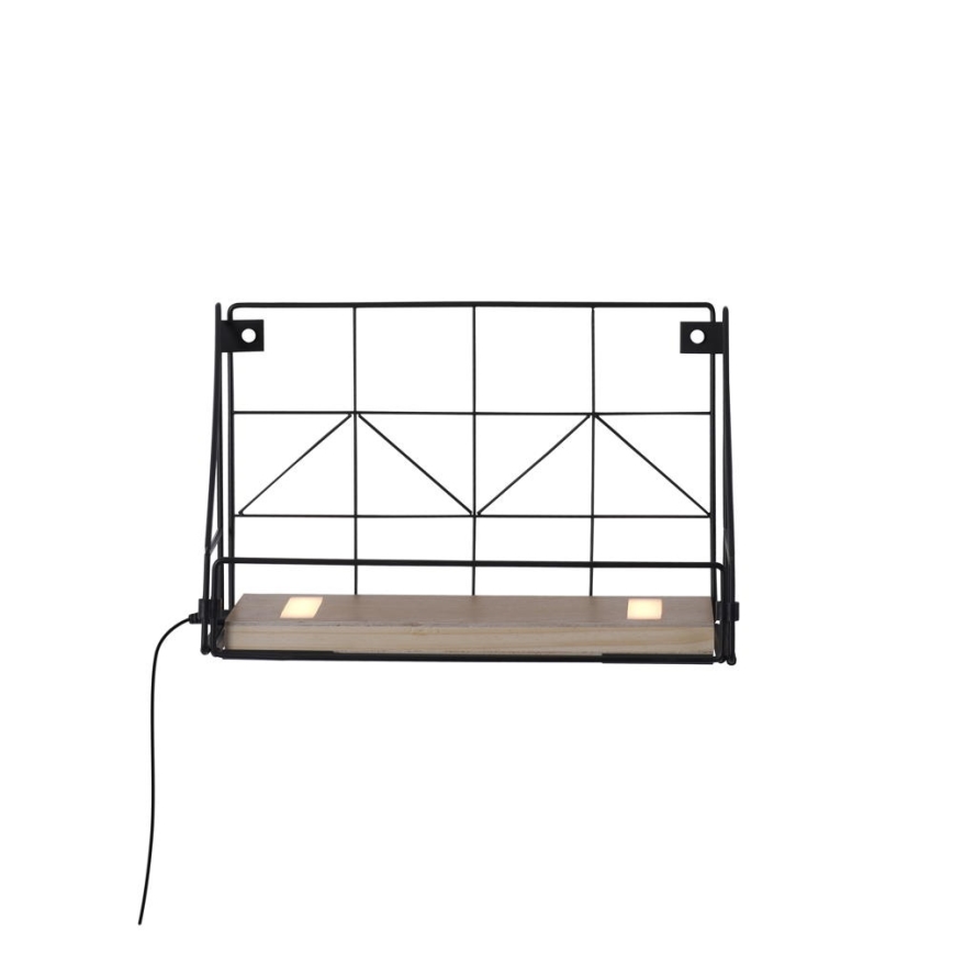 Leuchten Direkt 15276-18 - Shelf su LED apšvietimu BOARD 2xLED/1,75W/230V 30 cm eukaliptas