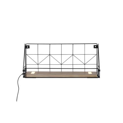 Leuchten Direkt 15277-18 - Shelf su LED apšvietimu BOARD 2xLED/1,75W/230V 45 cm eukaliptas