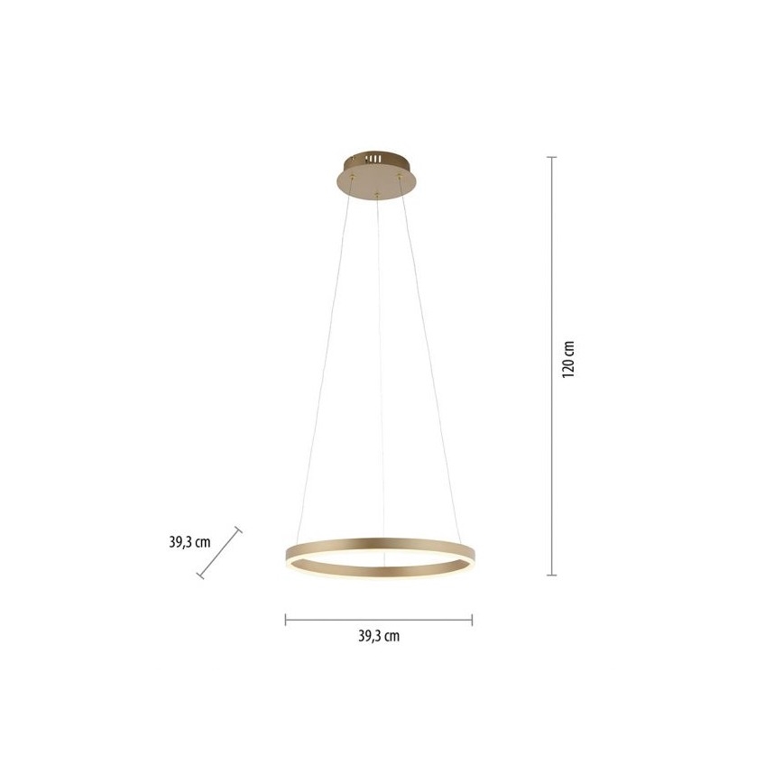 Leuchten Direkt 15393-60 - LED Reguliuojamas pakabinamas sietynas RITUS LED/20W/230V