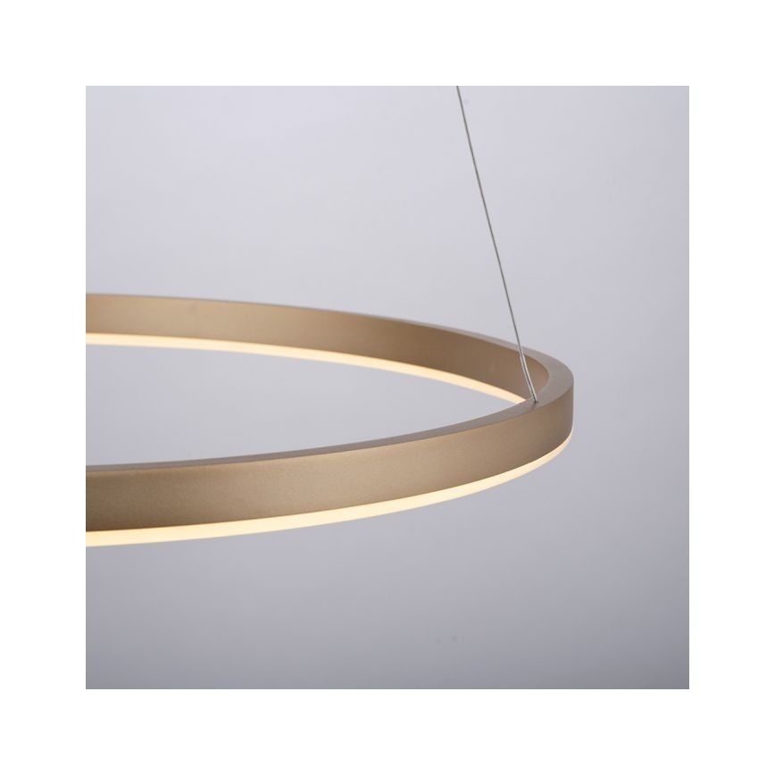 Leuchten Direkt 15394-60 - LED Reguliuojamas pakabinamas sietynas RITUS LED/30W/230V + žalvaris