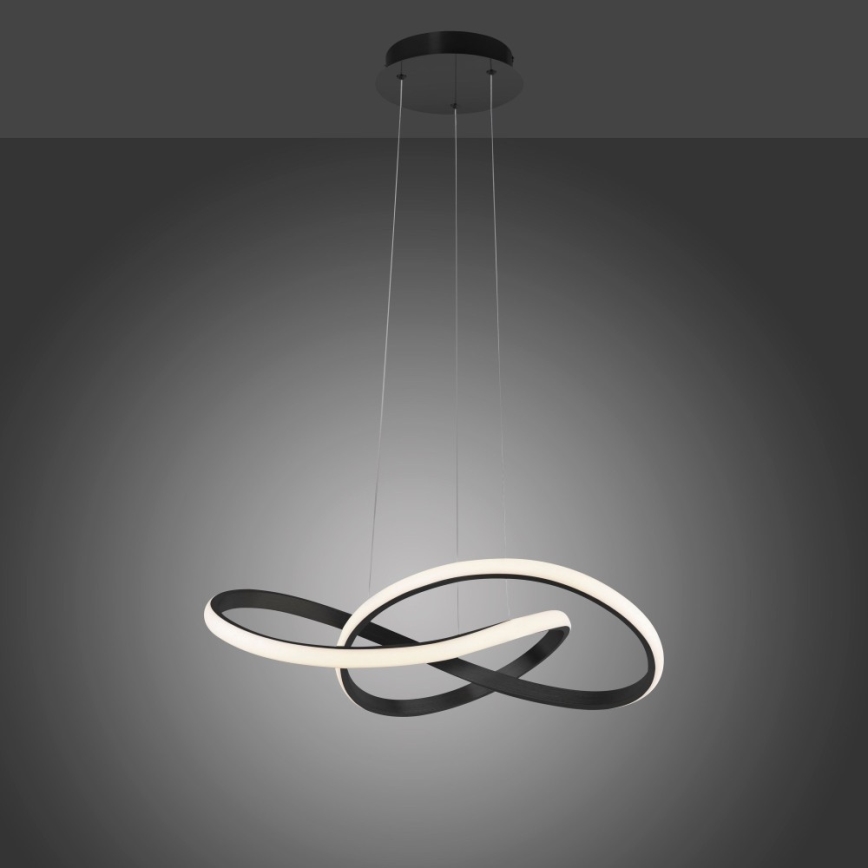Leuchten Direkt 15402-18-LED Reguliuojamas pakabinamas sietynas MARIA LED/25W/230V juodas