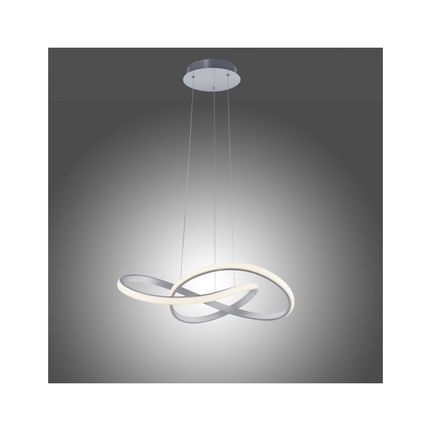 Leuchten Direkt 15402-95 - LED Reguliuojamas pakabinamas sietynas  MARIA LED/25W/230V matinis chromas
