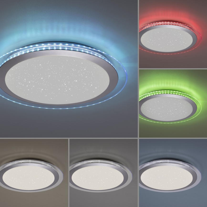 Leuchten Direkt 15411-21- LED RGB Reguliuojamas lubinis šviestuvas CYBA 26W/230V + VP