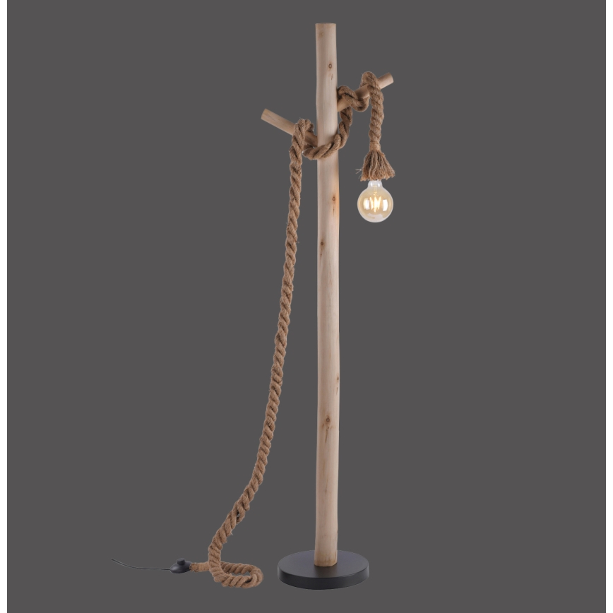 Leuchten Direkt 15484-18 - Stovėjimo lempa ROPE 1xE27/15W/230V