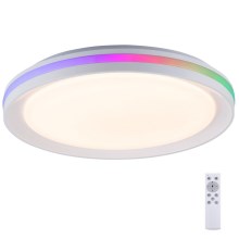 Leuchten Direkt 15544-16 - LED RGB Reguliuojamas lubinis šviestuvas RIBBON LED/15W/230V + Valdymo pultas