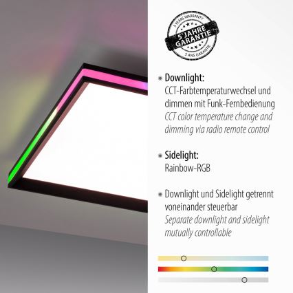 Leuchten Direkt 15556-18 - LED RGBW reguliuojamas lubinis šviestuvas GALACTICA LED/32W/230V 2700-5000K + nuotolinio valdymo pultas