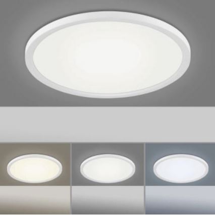 Leuchten Direkt 15571-16 - LED Reguliuojamas lubinis šviestuvas FLAT LED/23,5W/230V 2700-5000K + valdymo pultas