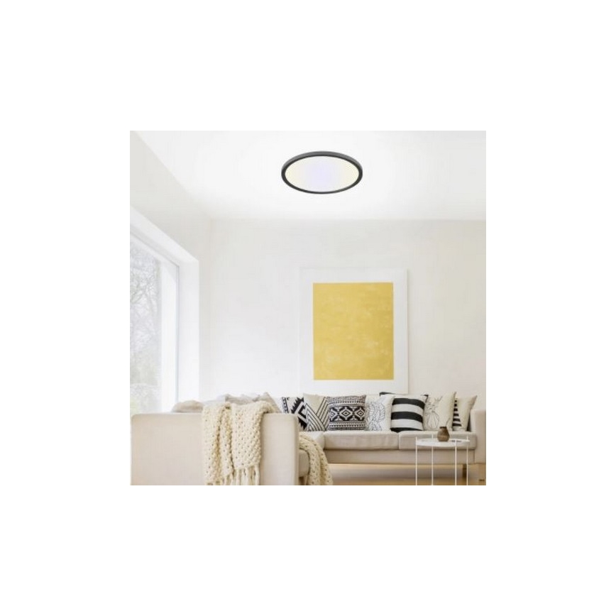 Leuchten Direkt 15571-18 - LED Reguliuojamas lubinis šviestuvas FLAT LED/23,5W/230V 2700-5000K + valdymo pultas