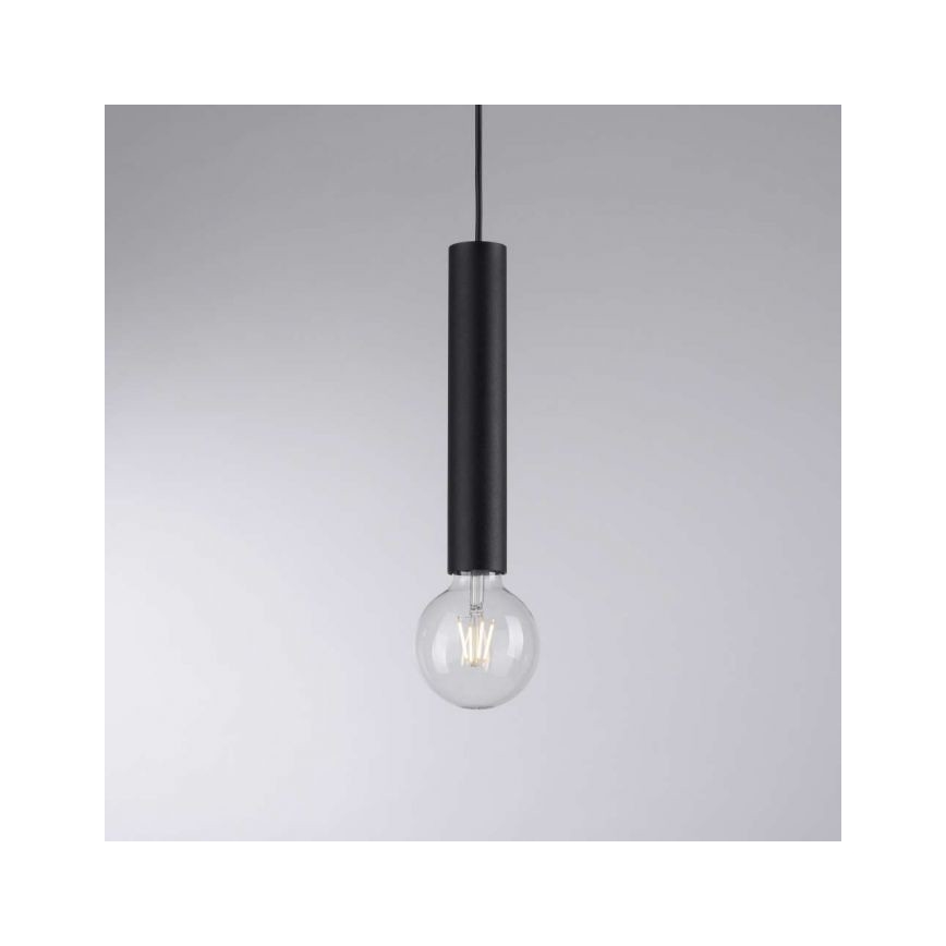 Leuchten Direkt 15618-18 - Pakabinamas sietynas BRUNA 3xE27/60W/230V juodas