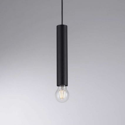 Leuchten Direkt 15618-18 - Pakabinamas sietynas BRUNA 3xE27/60W/230V juodas