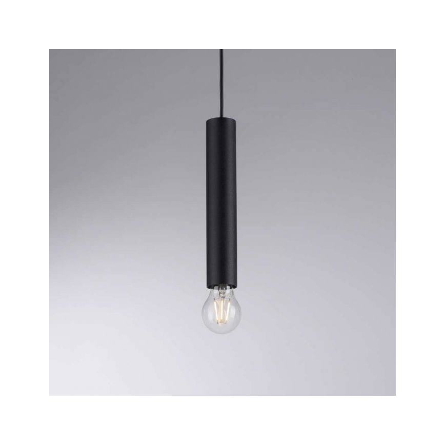 Leuchten Direkt 15618-18 - Pakabinamas sietynas BRUNA 3xE27/60W/230V juodas