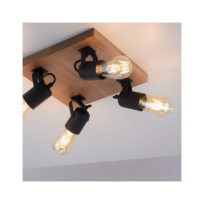 Leuchten Direkt 15634-18 - Akcentinis apšvietimas CANOP 4xE27/60W/230V akacija