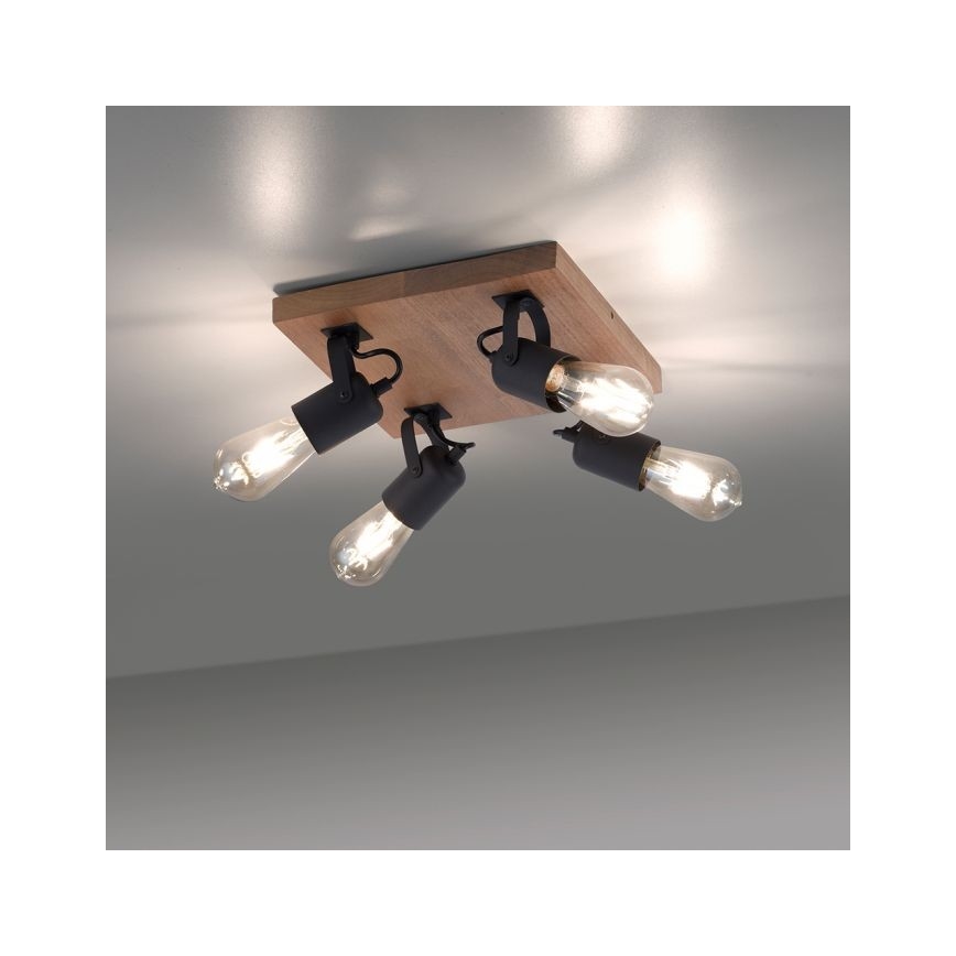 Leuchten Direkt 15634-18 - Akcentinis apšvietimas CANOP 4xE27/60W/230V akacija