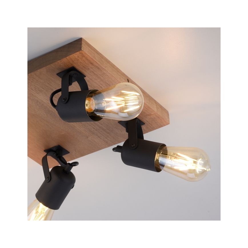 Leuchten Direkt 15634-18 - Akcentinis apšvietimas CANOP 4xE27/60W/230V akacija