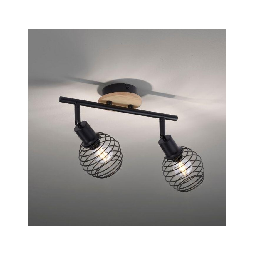 Leuchten Direkt 15922-79 - Akcentinis apšvietimas EUGEN 2xE14/40W/230V ąžuolas