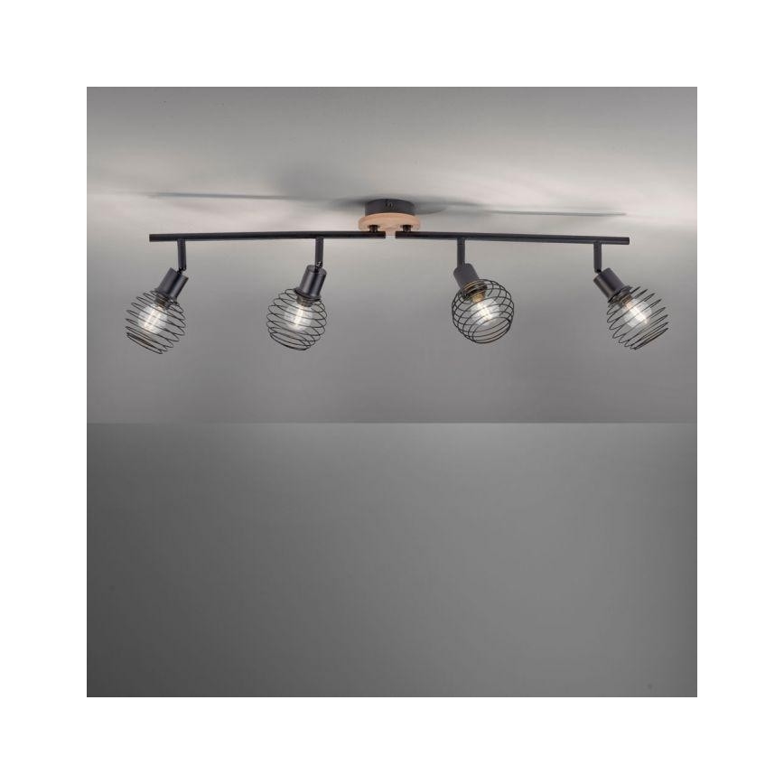 Leuchten Direkt 15924-79 - Akcentinis apšvietimas EUGEN 4xE14/40W/230V ąžuolas