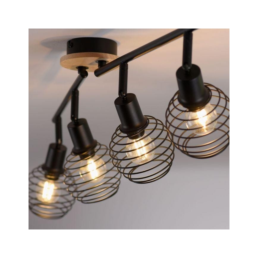 Leuchten Direkt 15924-79 - Akcentinis apšvietimas EUGEN 4xE14/40W/230V ąžuolas