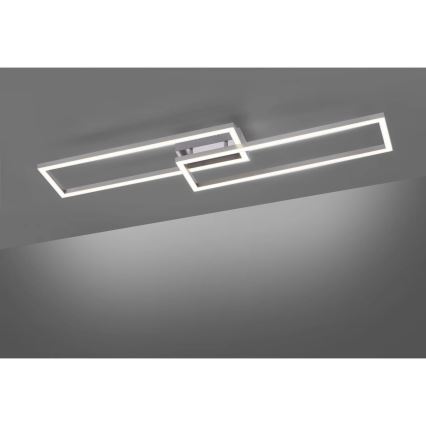 Leuchten Direkt 16430-55 - LED RGBW dimeriuojamas lubinis šviestuvas MAXI 2xLED/18W/230V 2700–5000K matinis chromas + nuotolinis valdymas