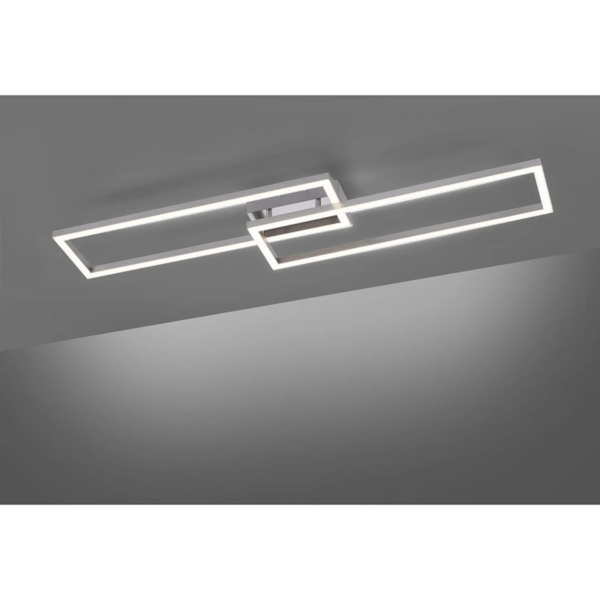 Leuchten Direkt 16430-55 - LED RGBW dimeriuojamas lubinis šviestuvas MAXI 2xLED/18W/230V 2700–5000K matinis chromas + nuotolinis valdymas