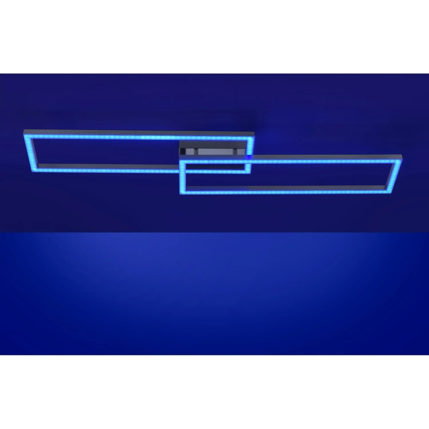 Leuchten Direkt 16430-55 - LED RGBW dimeriuojamas lubinis šviestuvas MAXI 2xLED/18W/230V 2700–5000K matinis chromas + nuotolinis valdymas