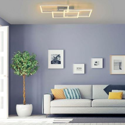 Leuchten Direkt 16431-55 - LED RGB pritemdomas tvirtinamas sietynas MAXI LED/27W/230V + nuotolinio valdymo pultas