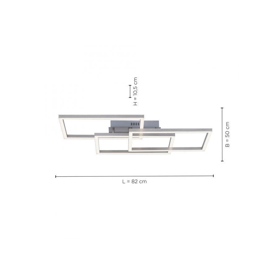 Leuchten Direkt 16431-55 - LED RGB pritemdomas tvirtinamas sietynas MAXI LED/27W/230V + nuotolinio valdymo pultas