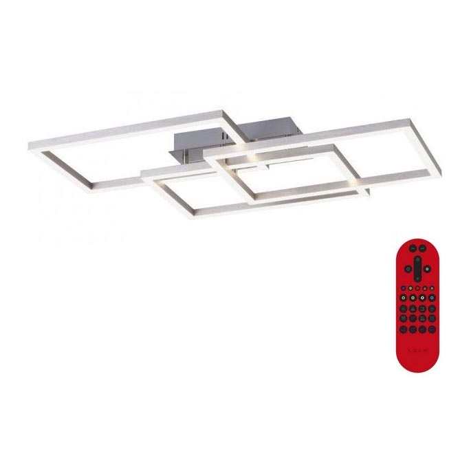 Leuchten Direkt 16431-55 - LED RGB pritemdomas tvirtinamas sietynas MAXI LED/27W/230V + nuotolinio valdymo pultas