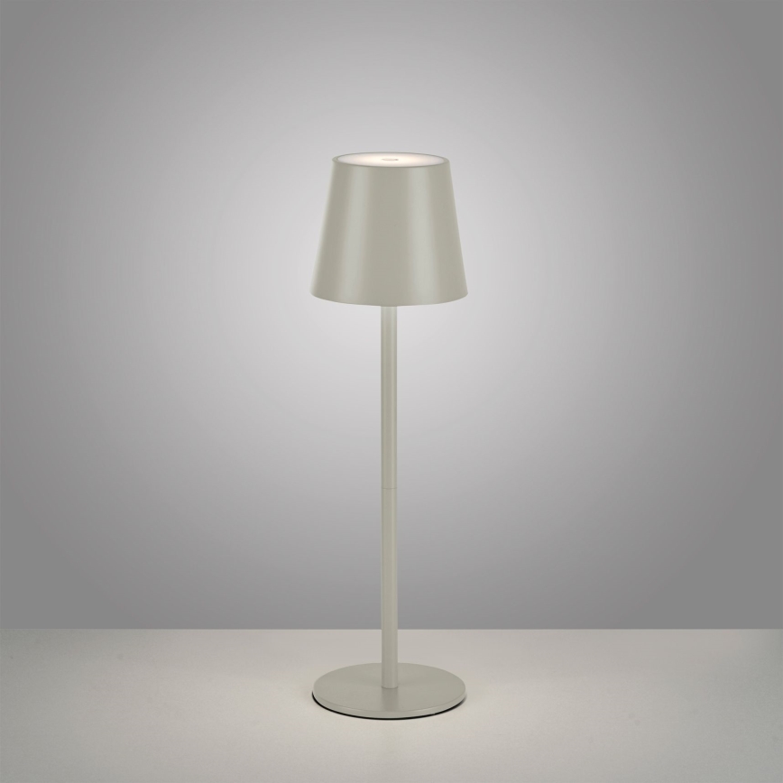 Leuchten Direkt 19250-40 - LED Pritemdoma įkraunama lauko lempa EURIA LED/3W/5V 2600 mAh IP54 pilka