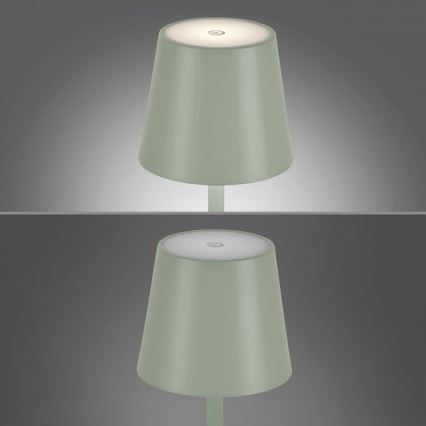 Leuchten Direkt 19250-43 - LED Pritemdoma įkraunama lauko lempa EURIA LED/3W/5V IP54 žalia